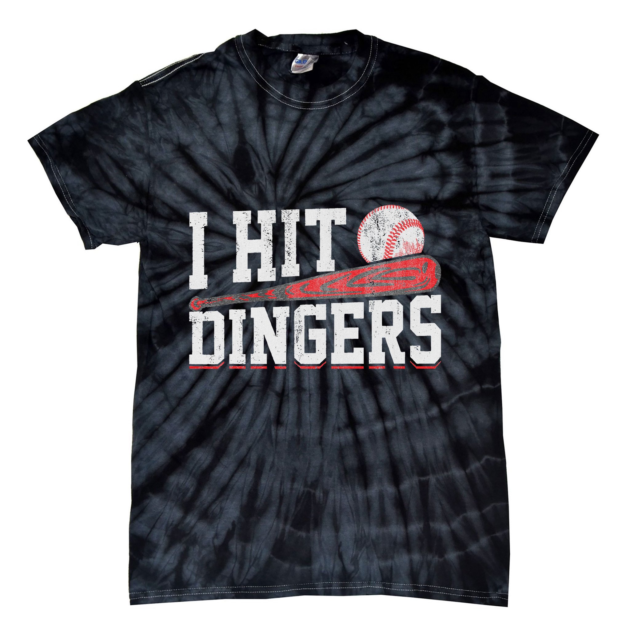 I Hit Dingers Tie-Dye T-Shirt