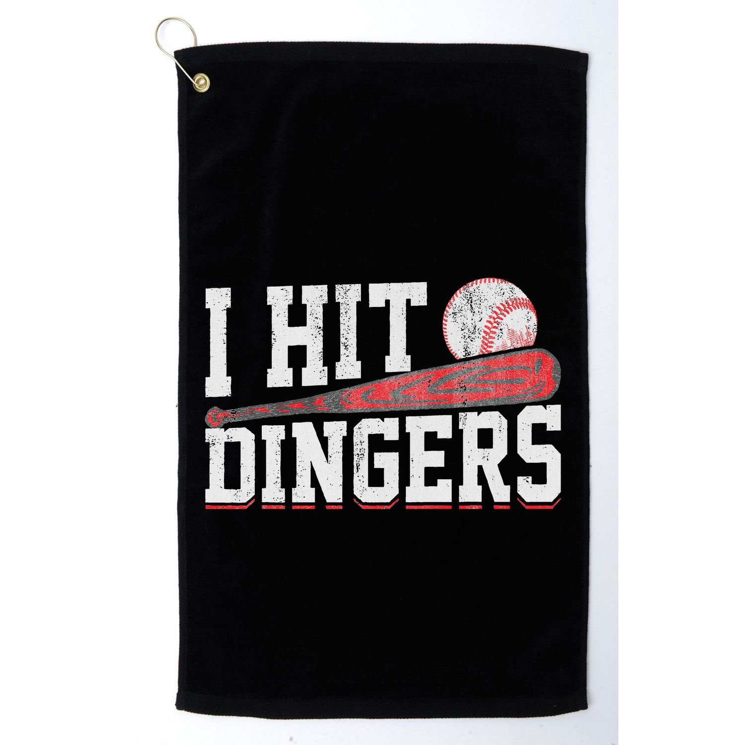 I Hit Dingers Golf Towel