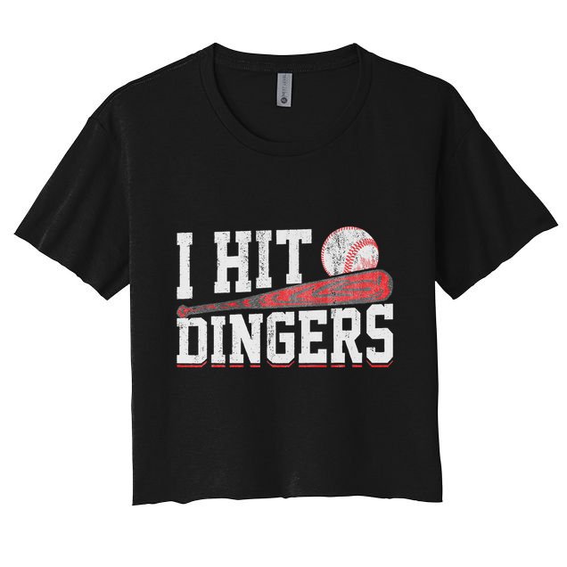 I Hit Dingers Crop Top