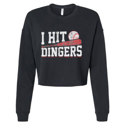 I Hit Dingers Cropped Pullover Crew