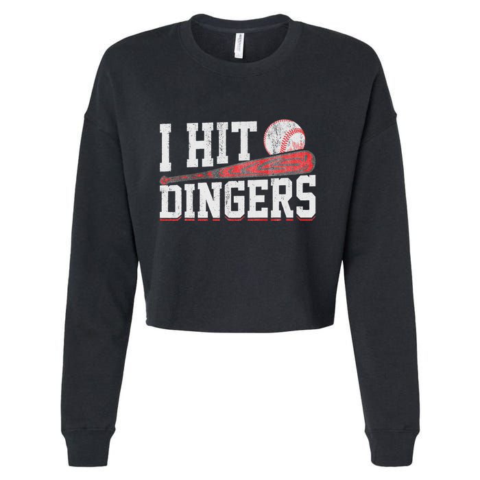 I Hit Dingers Cropped Pullover Crew