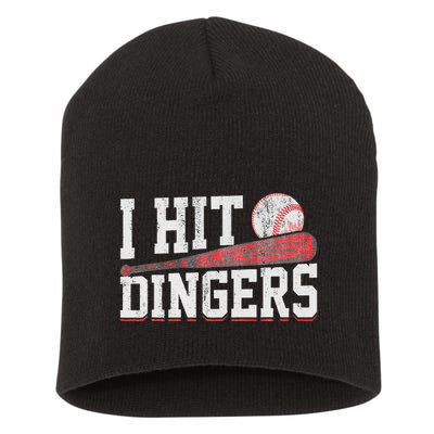 I Hit Dingers Short Acrylic Beanie