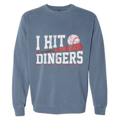 I Hit Dingers Garment-Dyed Sweatshirt