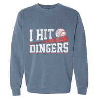 I Hit Dingers Garment-Dyed Sweatshirt