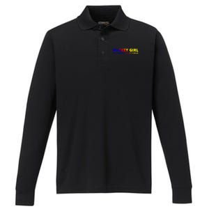 Ice Hockey Daughter Hockey Gift Performance Long Sleeve Polo