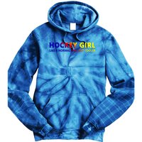 Ice Hockey Daughter Hockey Gift Tie Dye Hoodie