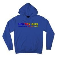 Ice Hockey Daughter Hockey Gift Tall Hoodie