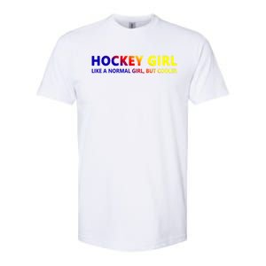 Ice Hockey Daughter Hockey Gift Softstyle CVC T-Shirt