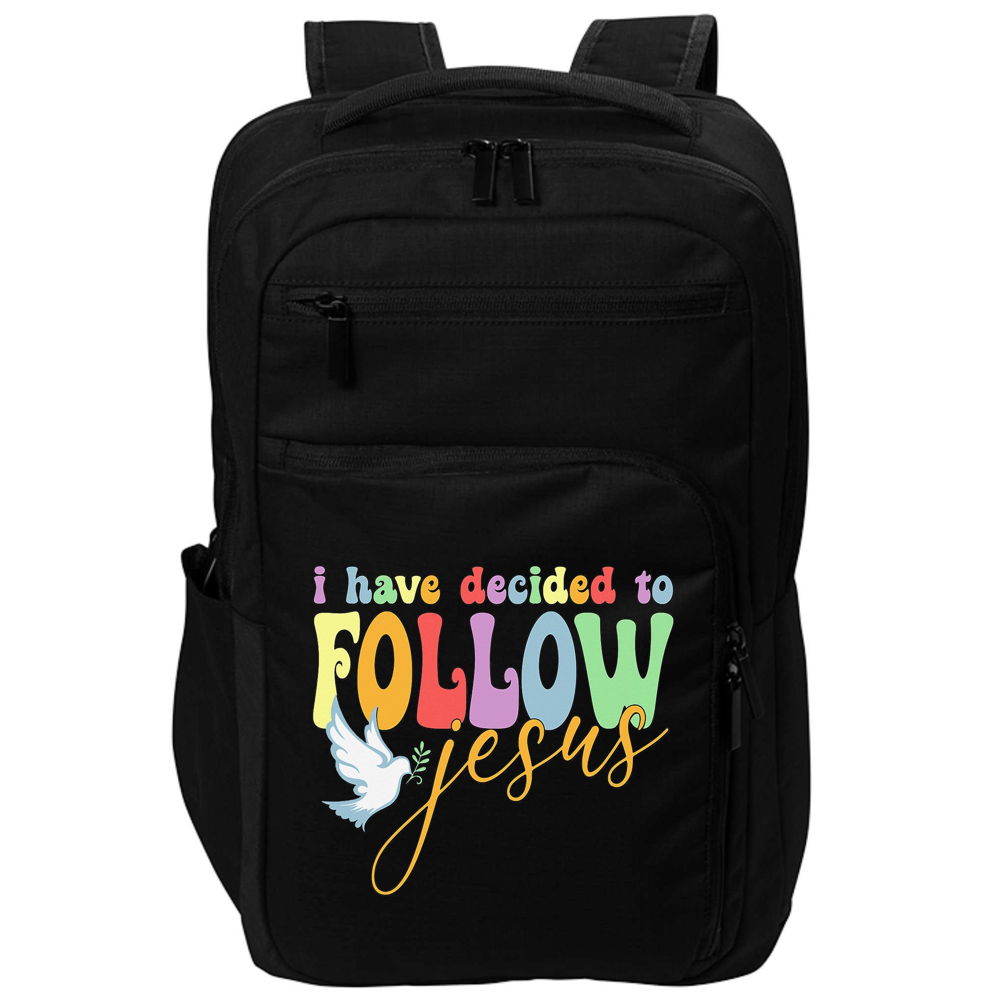 I Have Decided To Follow Jesus No Turning Back Impact Tech Backpack