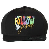 I Have Decided To Follow Jesus No Turning Back Wool Snapback Cap