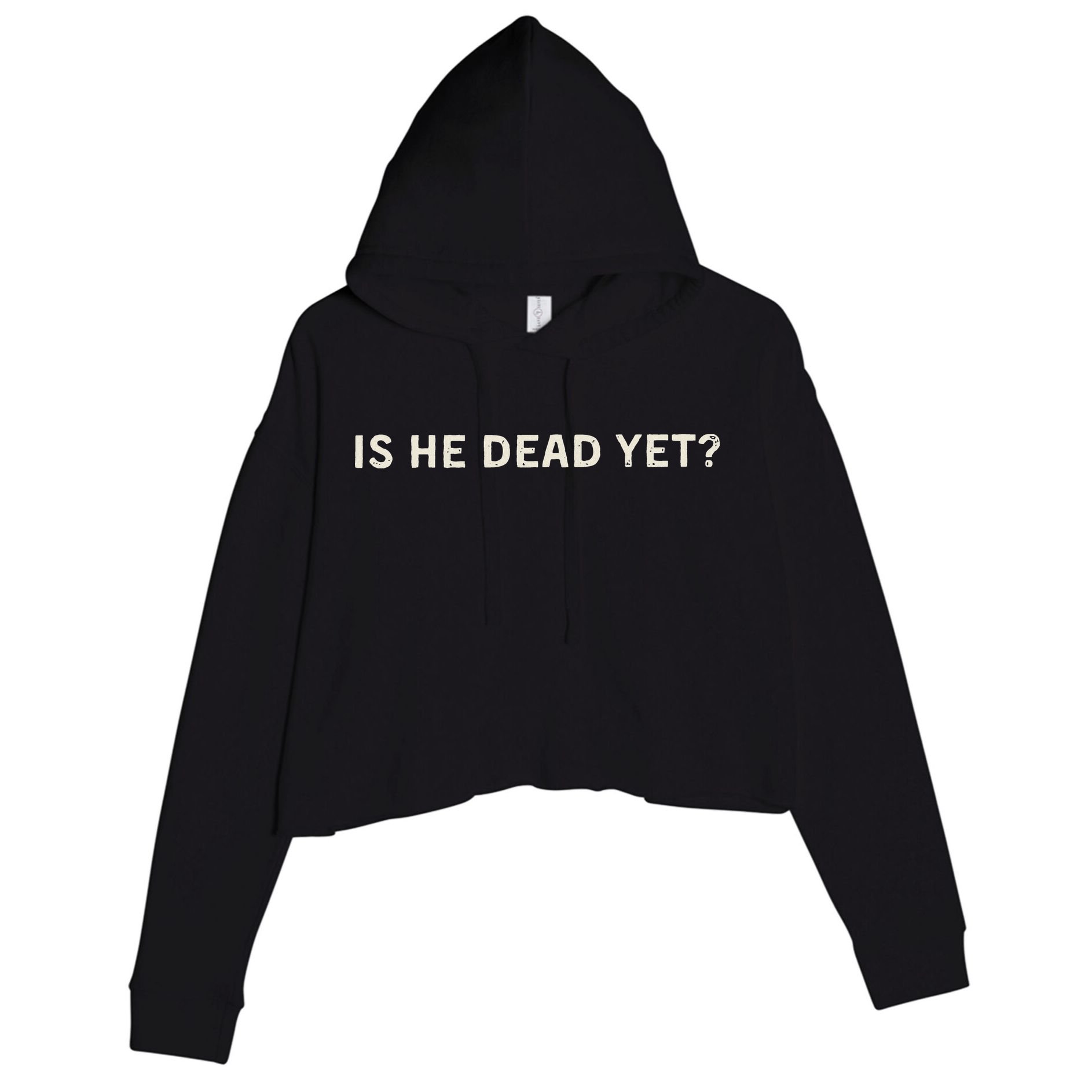 Is He Dead Yet Crop Fleece Hoodie