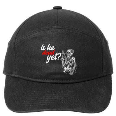 Is He Dead Yet Is He Dead Yet Skeleton Graphic 7-Panel Snapback Hat