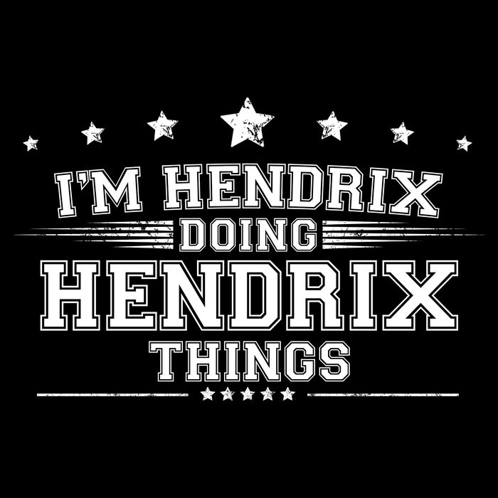 Im Hendrix Doing Hendrix Things Flat Bill Trucker Hat