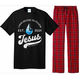 I Have Decided To Follow Jesus Baptism Babtized 2024 Pajama Set