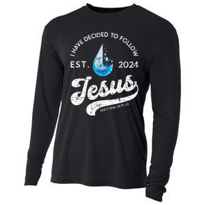 I Have Decided To Follow Jesus Baptism Babtized 2024 Cooling Performance Long Sleeve Crew