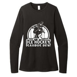 Ice Hockey Dinosaur Ice Hockey Saurus Rex - Ice Hockey Dino Womens CVC Long Sleeve Shirt