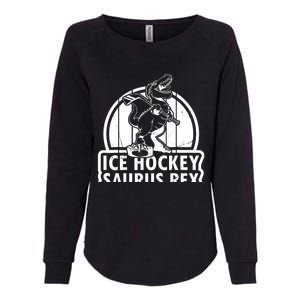 Ice Hockey Dinosaur Ice Hockey Saurus Rex - Ice Hockey Dino Womens California Wash Sweatshirt