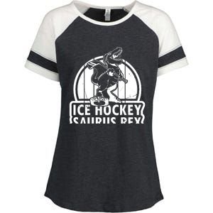 Ice Hockey Dinosaur Ice Hockey Saurus Rex - Ice Hockey Dino Enza Ladies Jersey Colorblock Tee