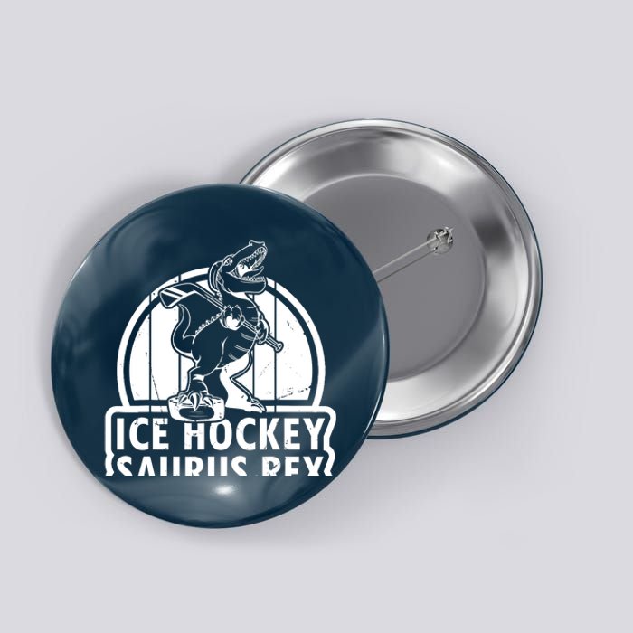 Ice Hockey Dinosaur Ice Hockey Saurus Rex - Ice Hockey Dino Button