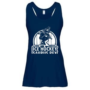 Ice Hockey Dinosaur Ice Hockey Saurus Rex - Ice Hockey Dino Ladies Essential Flowy Tank