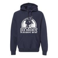 Ice Hockey Dinosaur Ice Hockey Saurus Rex - Ice Hockey Dino Premium Hoodie