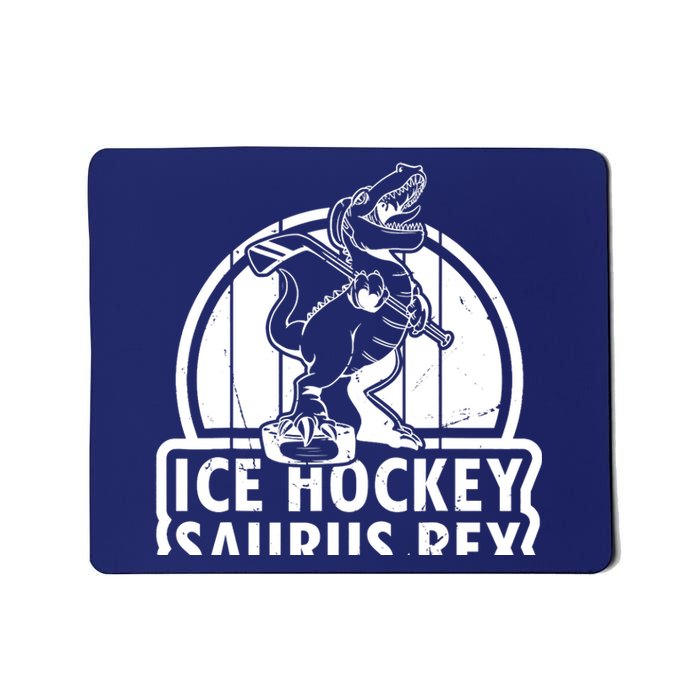 Ice Hockey Dinosaur Ice Hockey Saurus Rex - Ice Hockey Dino Mousepad