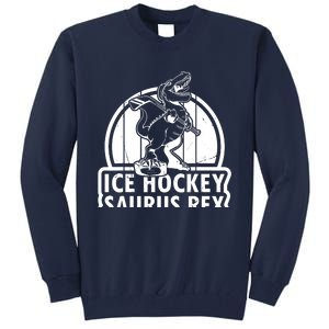 Ice Hockey Dinosaur Ice Hockey Saurus Rex - Ice Hockey Dino Tall Sweatshirt