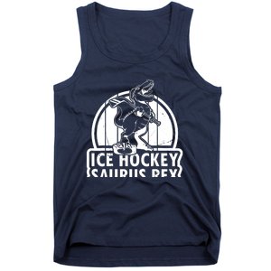 Ice Hockey Dinosaur Ice Hockey Saurus Rex - Ice Hockey Dino Tank Top