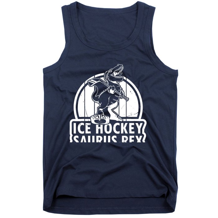 Ice Hockey Dinosaur Ice Hockey Saurus Rex - Ice Hockey Dino Tank Top