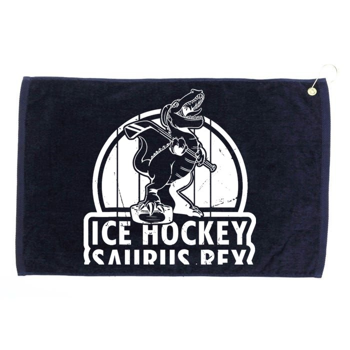 Ice Hockey Dinosaur Ice Hockey Saurus Rex - Ice Hockey Dino Grommeted Golf Towel