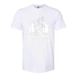 Ice Hockey Dinosaur Ice Hockey Saurus Rex - Ice Hockey Dino Softstyle CVC T-Shirt