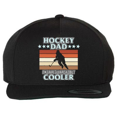 Ice Hockey Dad Player Coach Vintage Sports Lover Wool Snapback Cap