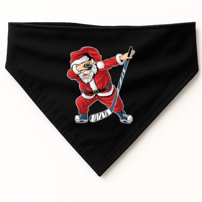 Ice Hockey Dabbing Santa Claus Hockey Player Christmas Gift USA-Made Doggie Bandana