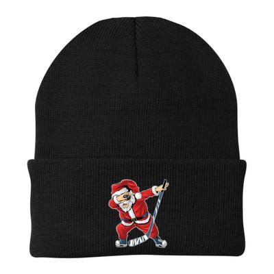 Ice Hockey Dabbing Santa Claus Hockey Player Christmas Gift Beanie