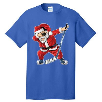 Ice Hockey Dabbing Santa Claus Hockey Player Christmas Gift Tall T-Shirt