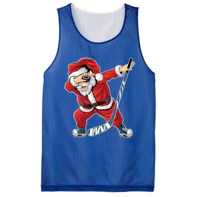 Ice Hockey Dabbing Santa Claus Hockey Player Christmas Gift Mesh Reversible Basketball Jersey Tank