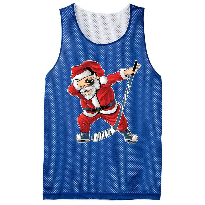 Ice Hockey Dabbing Santa Claus Hockey Player Christmas Gift Mesh Reversible Basketball Jersey Tank