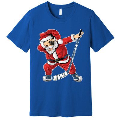 Ice Hockey Dabbing Santa Claus Hockey Player Christmas Gift Premium T-Shirt