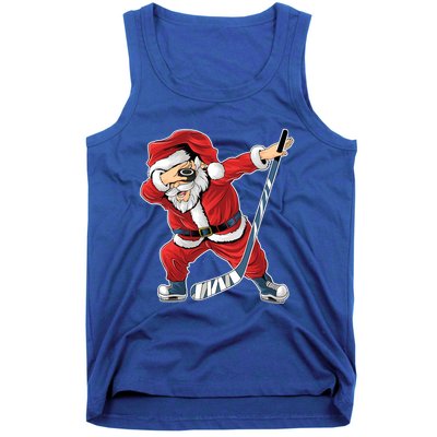 Ice Hockey Dabbing Santa Claus Hockey Player Christmas Gift Tank Top