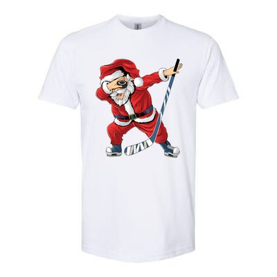 Ice Hockey Dabbing Santa Claus Hockey Player Christmas Gift Softstyle CVC T-Shirt