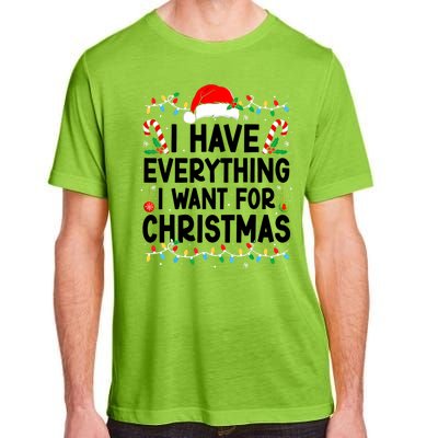 I Have Everything I Want For Christmas Adult ChromaSoft Performance T-Shirt