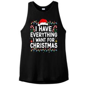 I Have Everything I Want For Christmas Ladies PosiCharge Tri-Blend Wicking Tank