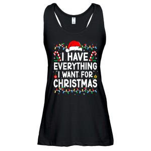 I Have Everything I Want For Christmas Ladies Essential Flowy Tank