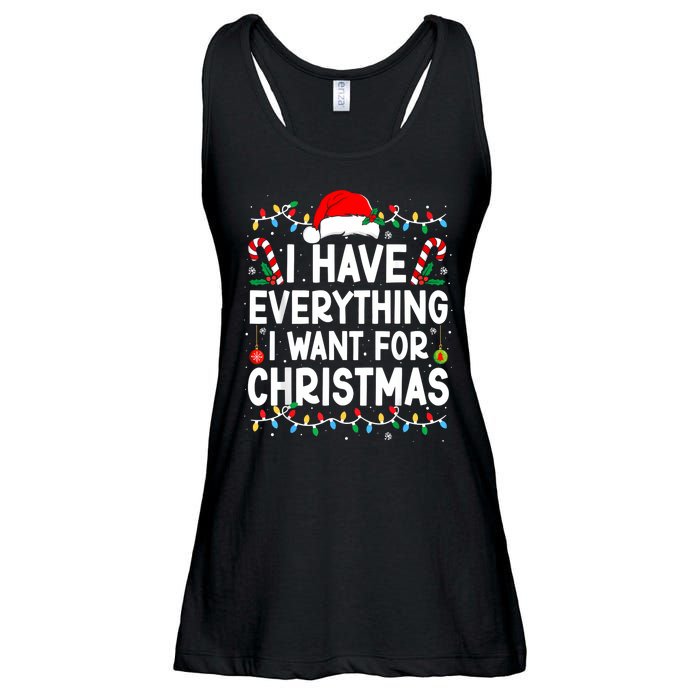 I Have Everything I Want For Christmas Ladies Essential Flowy Tank