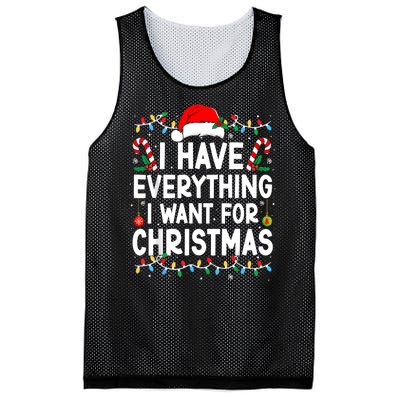 I Have Everything I Want For Christmas Mesh Reversible Basketball Jersey Tank