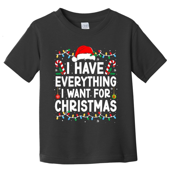 I Have Everything I Want For Christmas Toddler T-Shirt