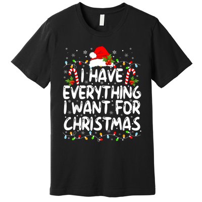 I Have Everything I Want For Christmas Its Me IM Everything Premium T-Shirt