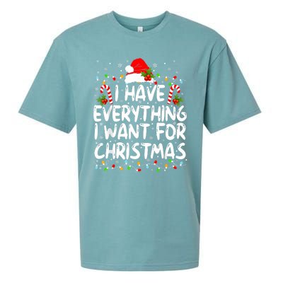 I Have Everything I Want For Christmas Its Me IM Everything Sueded Cloud Jersey T-Shirt