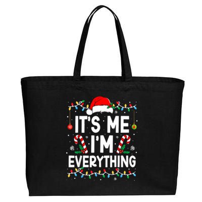 I Have Everything I Want For Christmas Its Me IM Everything Cotton Canvas Jumbo Tote