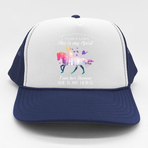 I'm Her Eyes She Is My Wings Horse Horsing Girl Lover Trucker Hat